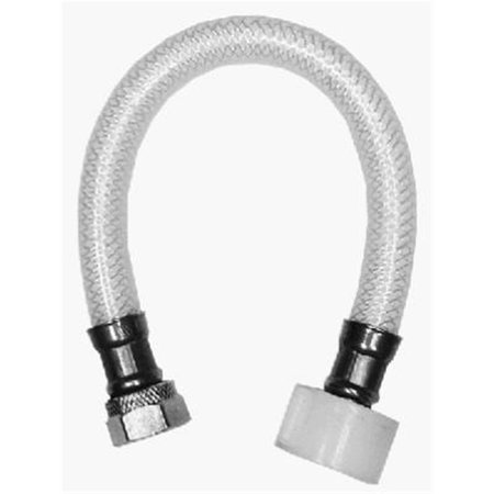 SEATSOLUTIONS 7238-20-12-1 0.5 FIP x 0.88 Ballcock x 20 in. Reinforced Poly Vinyl Toilet Connector SE697759